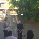 Premiazione di Andrea Zannini, classe 3^B